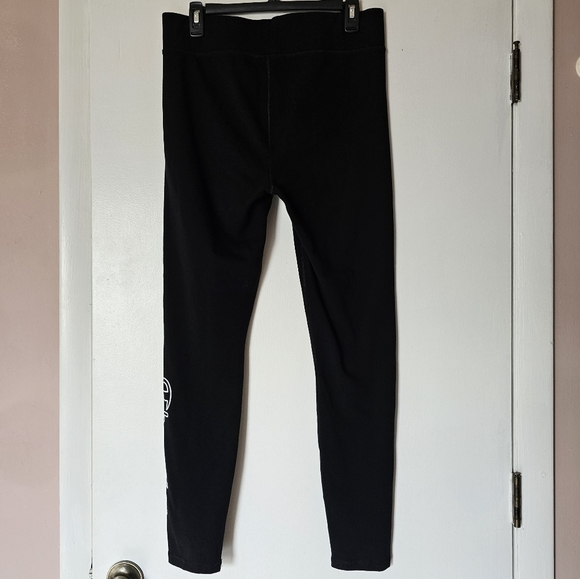 Champion cotton blend black graphic leggings Size L - Picture 4 of 6